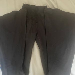 aerie black flare leggings xs